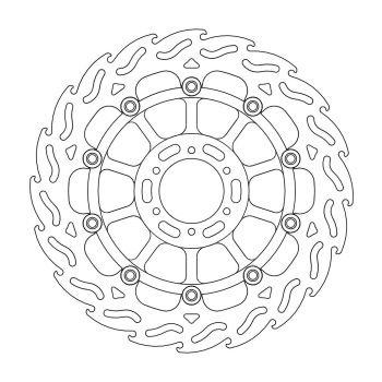 Moto-Master Flame front disc left Honda: CBR 1100 XX, X Eleven 1100