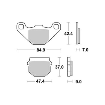 Sbs Brakepads Ceramic (544HF)