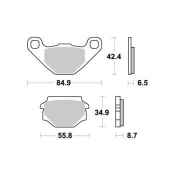 Sbs Brakepads Ceramic (651HF)