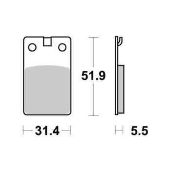 Sbs Brakepads Ceramic (595HF)