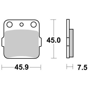 Sbs Brakepads Carbon Silver