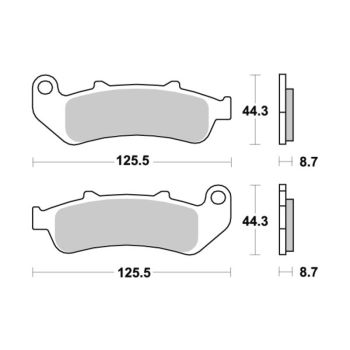 Sbs Brakepads Sintered rear