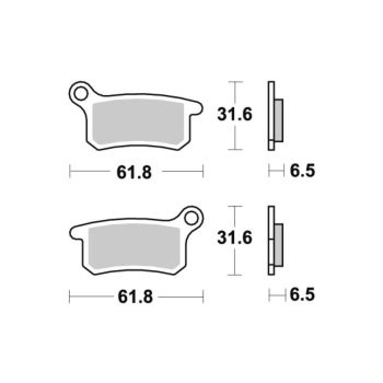 Sbs Brakepads Carbon Silver