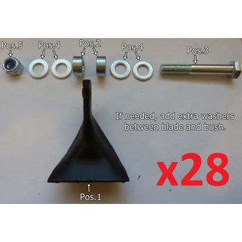 Haamer terad 28tk koos paigaldus tarvikutega