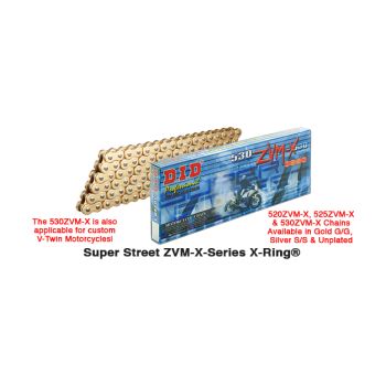 D.I.D 520ZVM-X G&G Chain+Connecting link rivet type (ZJ)