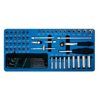 Padrunikomplekt 1/4" , 62-osa, TOLLMÕÕDUS