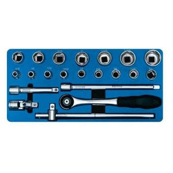 Padrunikomplekt 1/2" , 21-osa, TOLLMÕÕDUS