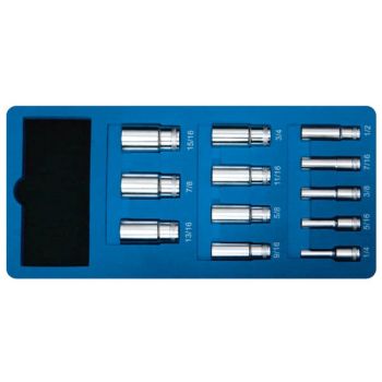 Padrunikomplekt 3/8" PIKAD tollmõõdus, 14-osa