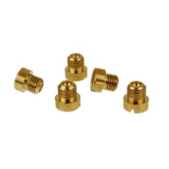 Main Jet, # 130 , Round, 6mm, Fits: Dellorto