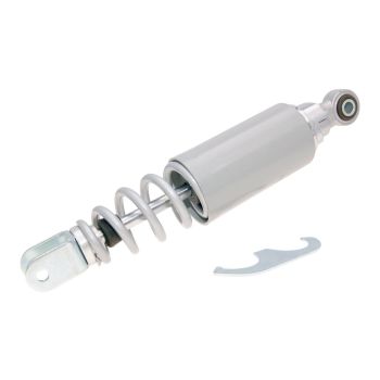 tagumine amortisaator Carbone Sport 285mm hõbe/hall Aprilia Scarabeo 50 (Minarelli mootorile) jaoks