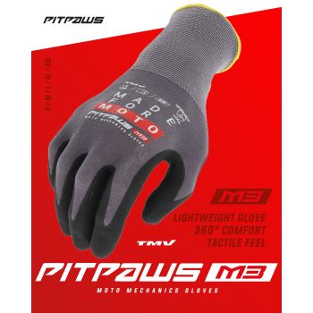 TMV Pitpaws gloves Black Made for Moto L