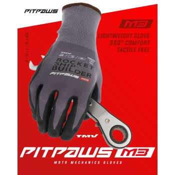 TMV Pitpaws gloves Black Rocket ship builder XXL