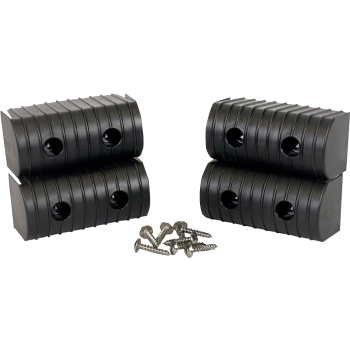 BNKWRP ENDCAP 2X4 BLK 4PK