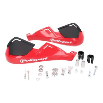 Polisport käekaitsmed Evolution integreeritud punane 22 mm läbimõõduga juhtrauale