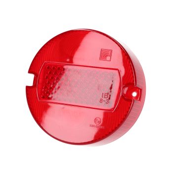 tagatule klaas 100mm punane värv Simson S50, S51, S70, KR50, KR51, Schwalbe jaoks