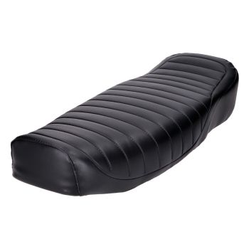 Enduro kaheistmeline musta värvi volditud istmekate IFA S51 logoga Simson S51 jaoks