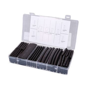 must värvi 142-osaline isekleepuv kahanevate torude komplekt