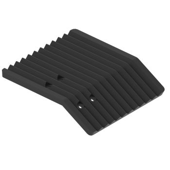 Plastic groomer blade right: for ski track maker