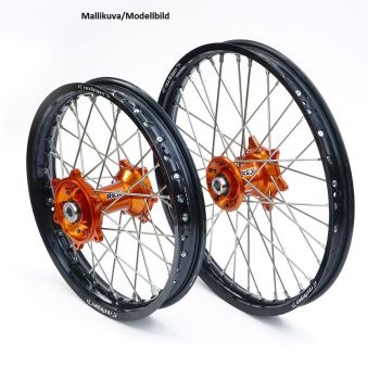 REX WHEELS 19-2,15 KTM ALL SX-F 13-.. BLACK RIM/ORANGE HUB 25MM