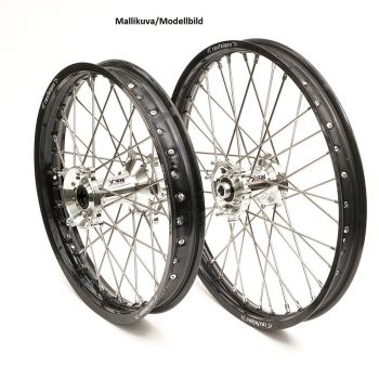 REX WHEELS 18-2,15 KTM ALL SX-F 13-..,TC&FC 16-.. BLACK RIM/SILVER HUB 25MM