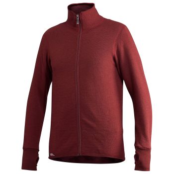 Woolpower Full zip 400 Merino midlayer Jacket rust red