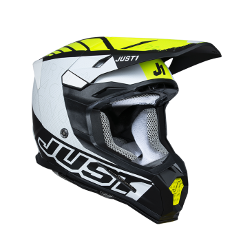 Just1 Helmet J-22 F Dynamo Fluo Yellow/White/Black