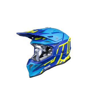 Just1 Helmet J-39 Poseidon Fluo Yellow/Blue