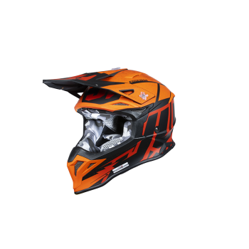 Just1 Helmet J-39 Poseidon Fluo Orange/Red/Black