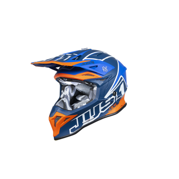 Just1 Helmet J-39 Thruster White/Fluo Orange/Blue