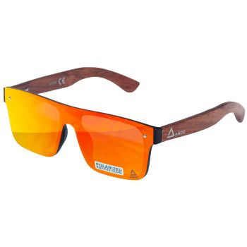 AMOQ Burst Sunglasses PLRZD Wood-Red mirror