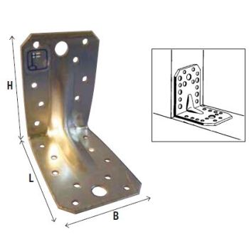 Nurk 90x90x65mm roostevaba tugevdatud