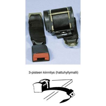 Rullturvavöö,tagaistmele, varre pikkus 32cm