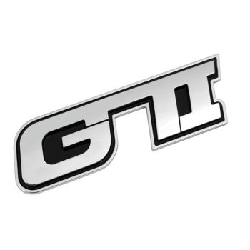 Kroomitud dekoratiivkleebis "gti"