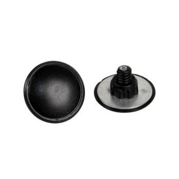 Katteplaat, 2tk, 22mm, must