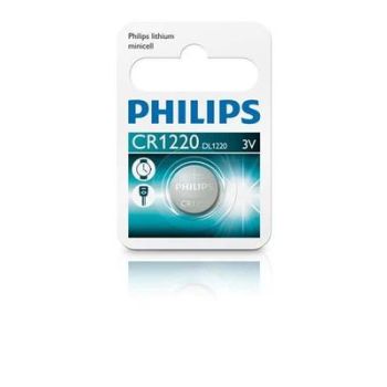 Tablett-patarei, philips, 3v, cr1220, 1tk