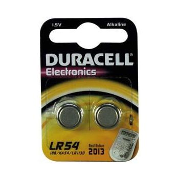 Tablett-patarei, duracell, lr54, 1.5v, 2tk