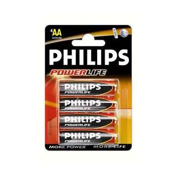 Patarei, philips powerlife, aa, 1.5v, 4tk