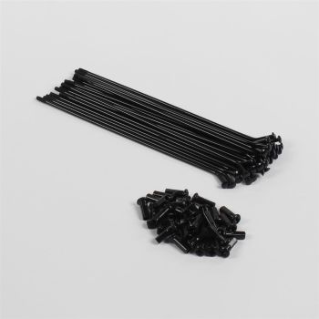 Kodarakomplekt musta värvi- 32-kodarat 1,4 x 14"