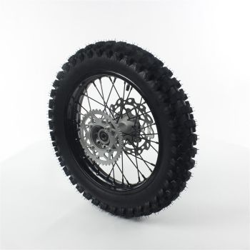 Velg rehviga, tagumine 14", 15mm võll- Pitbike