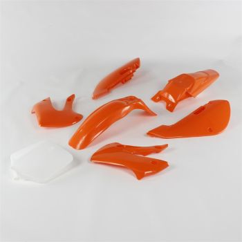 KIT PLASTIQUE KLX 110 ORANGE