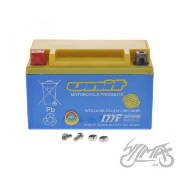 Aku wtx7a-bs (ytx7a-bs) (geel) WM MOTOR 12 VOLTI