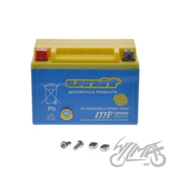 Aku wtx9-bs (ytx9-bs) (geel) WM MOTOR 12 VOLTI