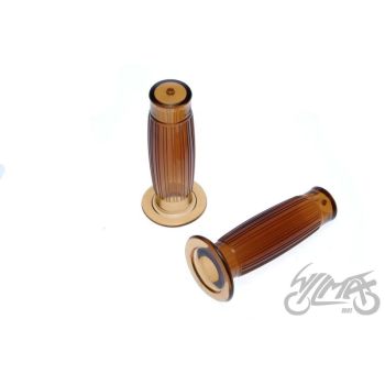 Gripid VINTAGE 1-1/8"+1" läbipaistev pruun