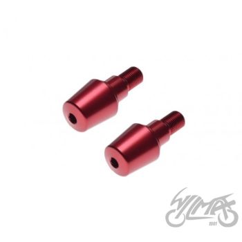 Leistangi raskused/otsa korgid - punased, Yamaha m16x1.5