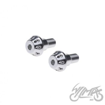 Leistangi raskused/otsa korgid - hõbedased, Yamaha m16x1.5