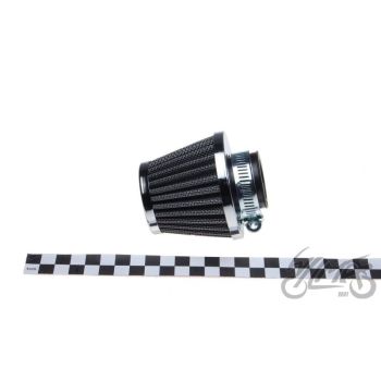 Õhufilter koonus, kroomitud, karb diam. 30 mm