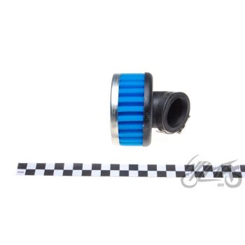 Õhufilter d.32mm, nurgaga, madal, poroloon