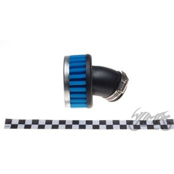 Õhufilter d.38mm, madal, nurgaga, silinder sinine HIGH-PERFORMANCE