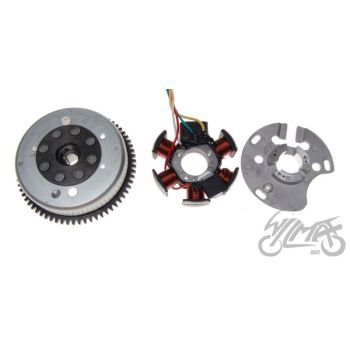 Süüte komplekt (magneeto+mähis), 6 pooli, 4 juhet