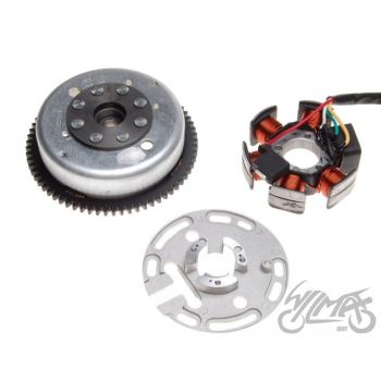 Süüte komplekt (magneeto+mähis), pooli, 4 juhet